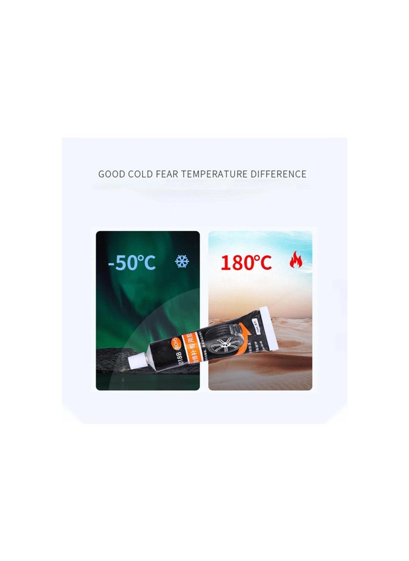 silvercnc - Waterproof & High Temperature Resistant Tire Repair Glue,Rubber Cement Tire Repair,Tire Patch Glue,Tire Sidewall Repair,Black Rubber Glue,Shoe Glue for Rubber Soles,Tire Sealant (1PCS) - Image 1