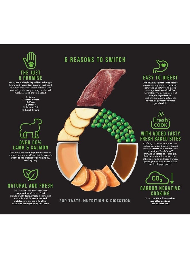 Harringtons Just 6 Lamb Grain Free Dry Dog Food 12Kg - Image 3