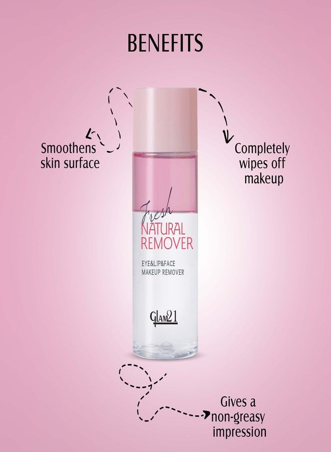 جلام 21 مزيل مكياج Glam21 لمكياج مقاوم للماء يدوم طويلاً | لطيف ولا يترك أي بقايا | غير دهني | ينعم البشرة - 100 مل - Image 4