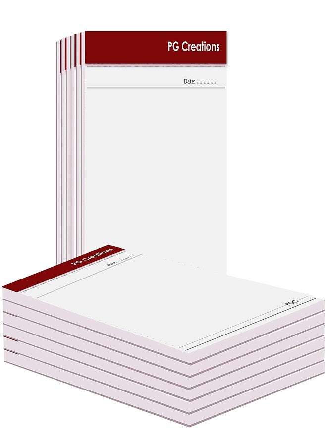 PG Creations A4 Size, Pack of 3 Pads, Unruled Writing Notepads, 50 Sheets per Pad, 70 Gsm Blank Paper Pads for Daily Notes, Office Work & Students Use, 8.5x11 Inch, White - Image 1
