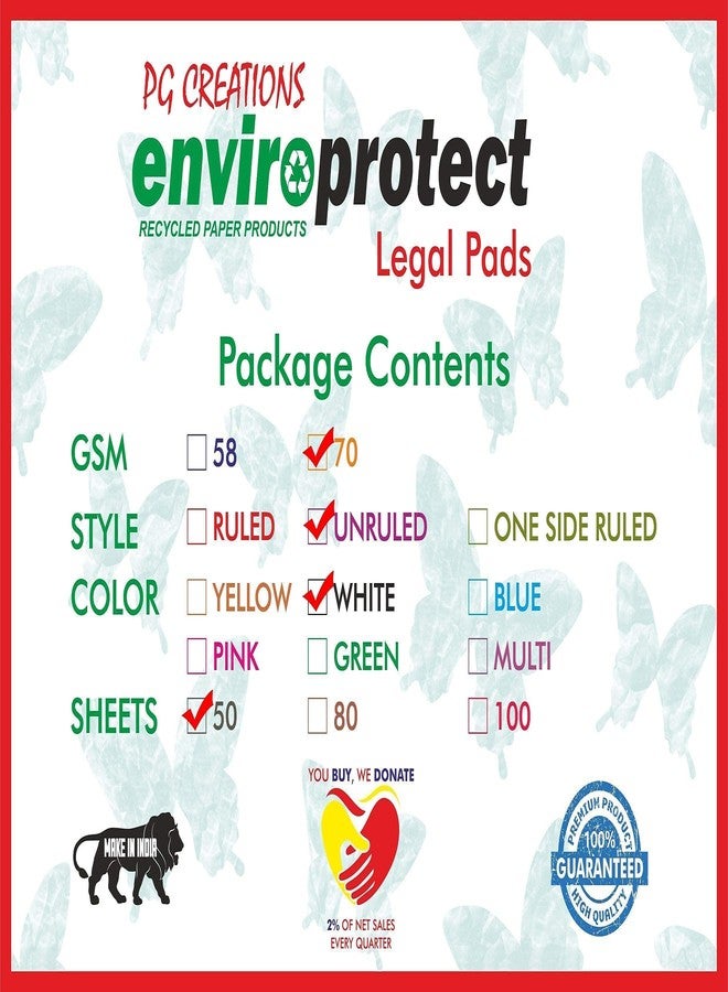 PG Creations A4 Size, Pack of 3 Pads, Unruled Writing Notepads, 50 Sheets per Pad, 70 Gsm Blank Paper Pads for Daily Notes, Office Work & Students Use, 8.5x11 Inch, White - Image 5