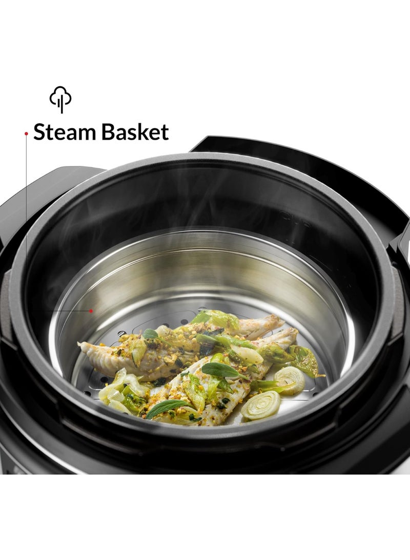 Feller 1000W 6L Electric Pressure Cooker, 12-in-1 Multicooker, Dupont 2X Non-Stick Detachable Pot, 9 Safety Levels, Delay Timer, Steamer  - Image 3