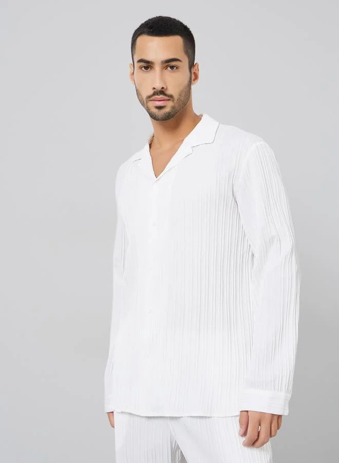 Take Two  Men Textured Shirt and Pants Co-ords for Men | Best Price UAE