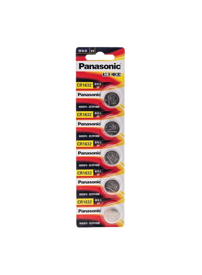 Panasonic 5 pcs Lithium CR1632 3V Battery - Image 2