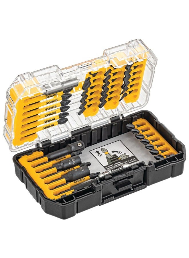 DEWALT Screwdriver Bit Set, 40 Pcs. Impact Ready, FlexTorq Impact Driver Bit Set with Storage Case (DWA2T40IR) - Image 1