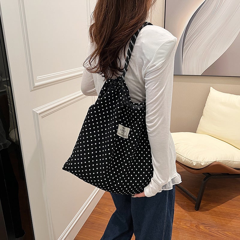 Korean Style Fashionable Large Capacity Leopard Print Canvas Bag Women'S 2024 Summer Ins Simple Tote Bag Shoulder Bag Women'S Bag - Image 3