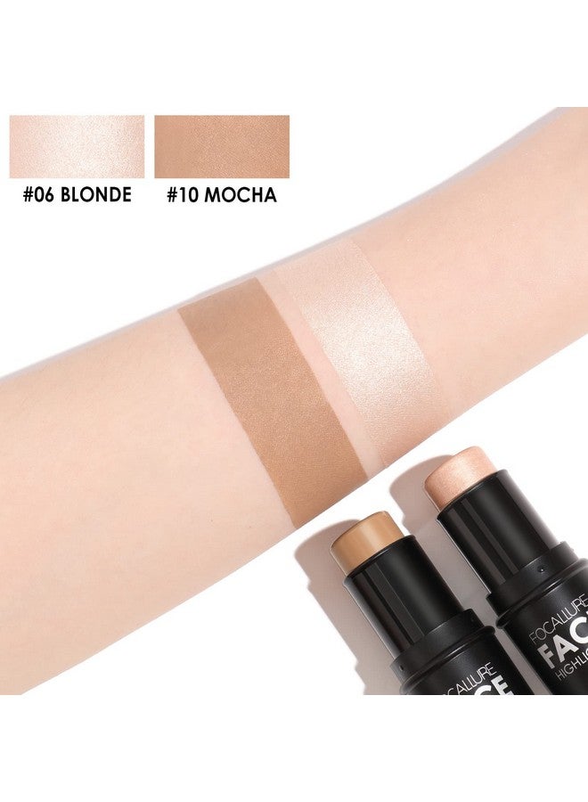 FOCALLURE FOCALLURE 2 Pcs Mineral Cream Contour Stick,Moisturize Highlighter and Bronzer Pen,Non Stick Face Brightens & Shades Pencil,Long Lasting & Smooth Gliding Face Illuminator Makeup,Light-medium  - Image 3