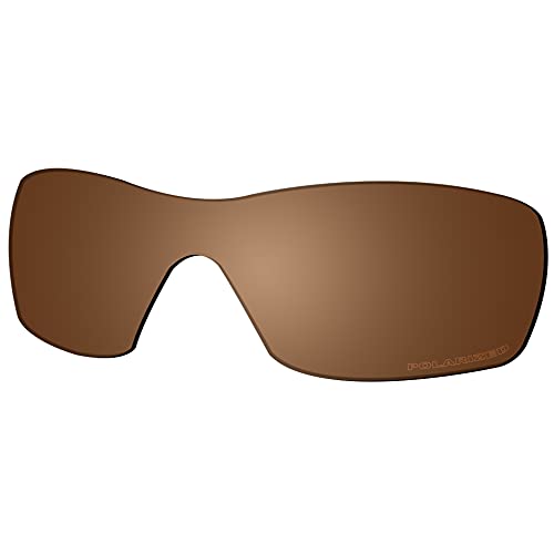SAUCER Premium Replacement Lenses & Nosepads for Oakley Dart Sunglasses High Defense - Amber Brown Polarized - Image 1