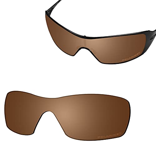 SAUCER Premium Replacement Lenses & Nosepads for Oakley Dart Sunglasses High Defense - Amber Brown Polarized - Image 2