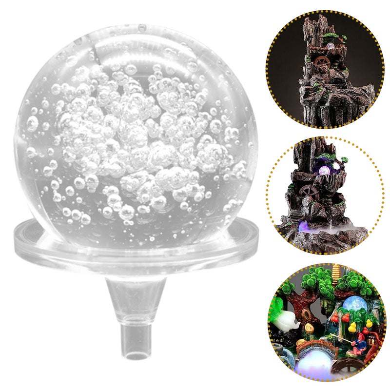 2 Sets of Crystal Sphere Ornament Decorative Crystal Adornment Bedroom Decor - Image 1
