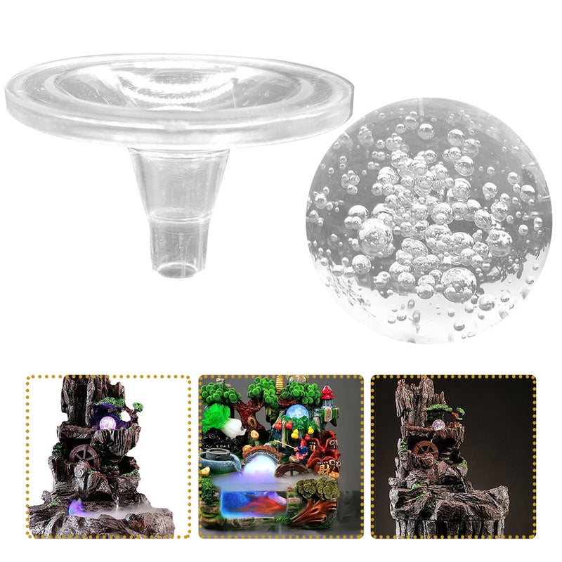 2 Sets of Crystal Sphere Ornament Decorative Crystal Adornment Bedroom Decor - Image 2