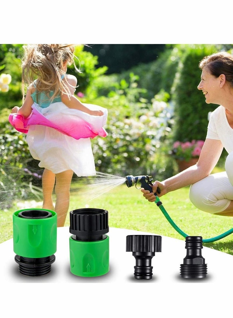 NIBEMINENT Hose Quick Connectors, Garden Plastic Water Connect Male and Female US Thread Fitting Kit for Hose, Sprinkler Nozzle  - Image 3