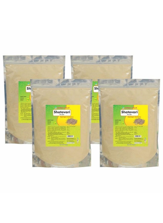 HERBAL HILLS Herbal Hills Shatavari Powder 1 kg Pack of 4  - Image 1