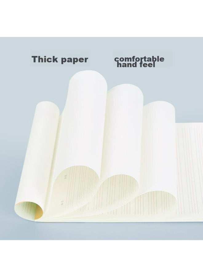 Simaa 40 Sheets/5 Packs 16k English Homework Paper With Alphabet And Pinyin, Student Practice Paper, Student Workbook 8527 High School Student Learning Tool - Image 3