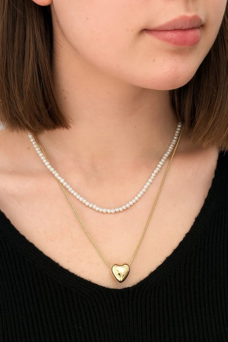 Heart Necklace Stainless Steel Pure - H-9