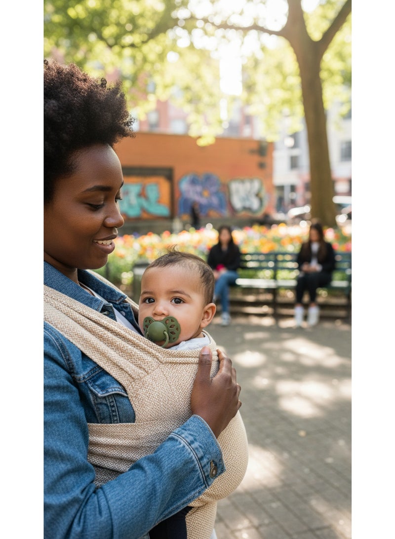 BIBS Pacifier Natural Rubber Round Nipple  0+M - Image 4