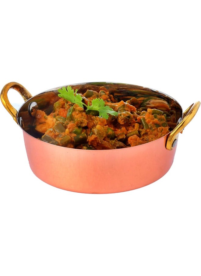 RAJ RAJ Copper Serving Dish, 15 CM, Silver, RSD003, 1 PC  - Image 2