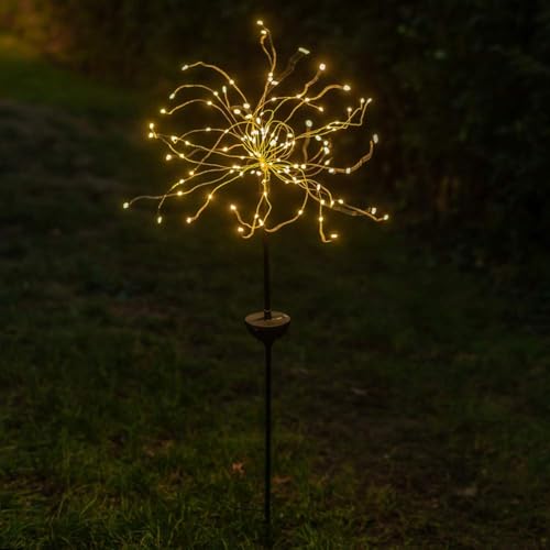 Touch Of ECO Solar LED Firework Sparkler Garden Stake Light - Outdoor Decorative Light, Flexible LED Branches, for Pathway, Garden, Outdoor Living Area - 120 LEDs, Over 3 Feet Tall - Image 4