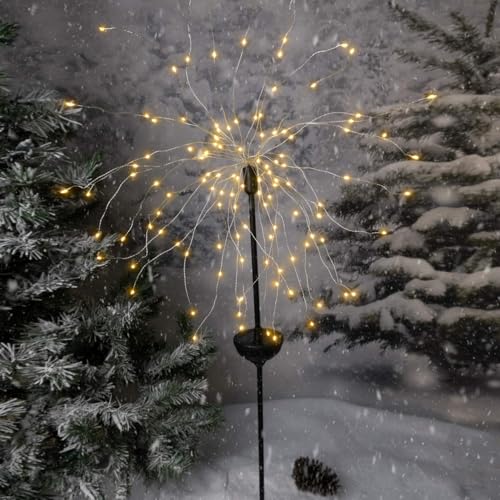 Touch Of ECO Solar LED Firework Sparkler Garden Stake Light - Outdoor Decorative Light, Flexible LED Branches, for Pathway, Garden, Outdoor Living Area - 120 LEDs, Over 3 Feet Tall - Image 5