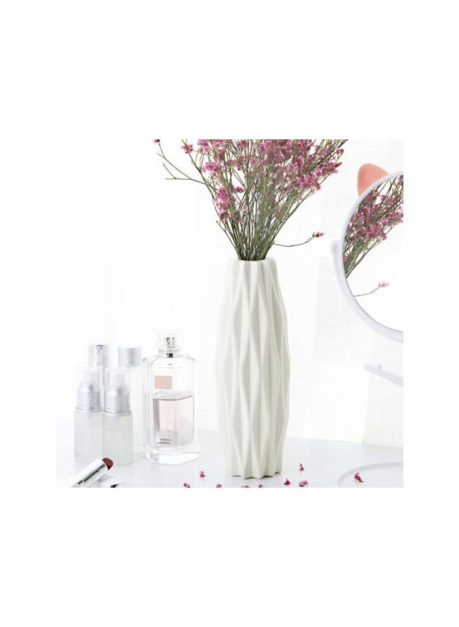 Flower Vases White Decorative Modern Floral Plastic Vase for Home Decor Living Room Centerpieces and Events Ornamnet  - Image 3