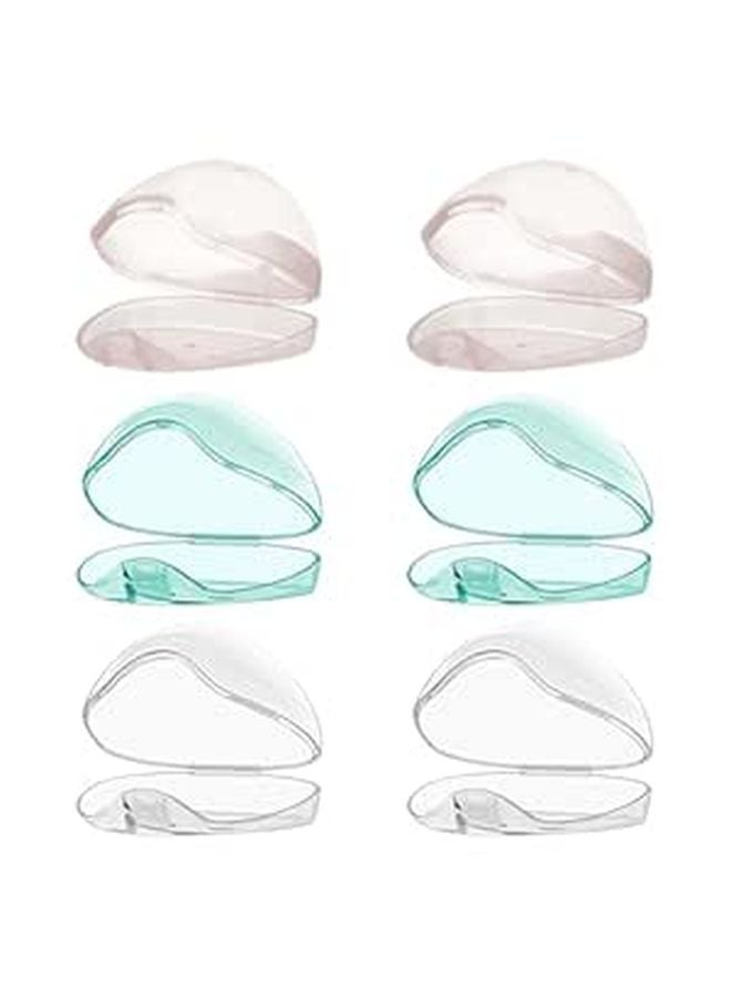 6 Pcs Baby Pacifier Organizer Set Portable Triangular Soother Holder Dustproof Design