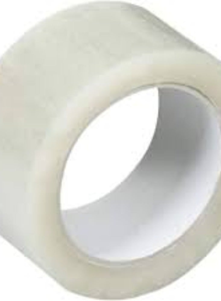 KNP Heavy-duty packaging tape comes in a pack containing 6 rolls, each designed for secure and durable sealing of packages and boxes. - Image 1