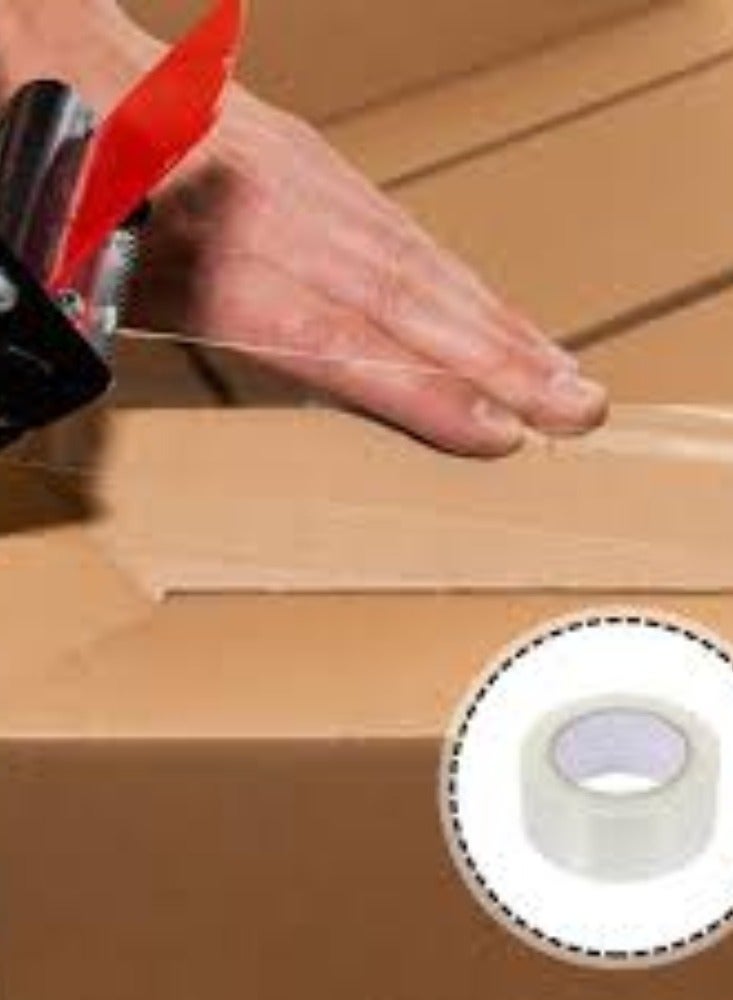 KNP Heavy-duty packaging tape comes in a pack containing 6 rolls, each designed for secure and durable sealing of packages and boxes. - Image 3