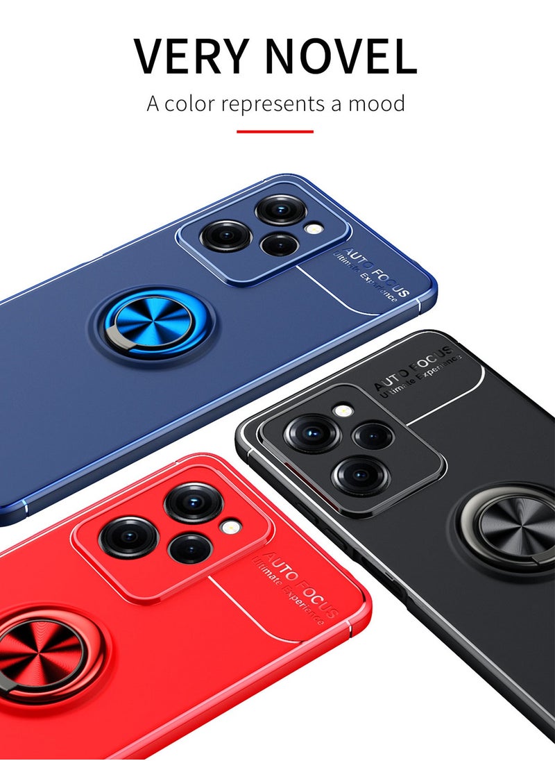 X-level - Xiaomi Redmi Note 12 Pro 5G/Poco X5 Pro 5G Case Cover Built-in 360° Rotate Ring Durable Camera len Shockproof Kickstand Phone Holder Protective shell Anti-drop Comfortable touch Accessory - Image 1