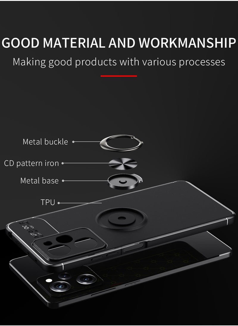 X-level - Xiaomi Redmi Note 12 Pro 5G/Poco X5 Pro 5G Case Cover Built-in 360° Rotate Ring Durable Camera len Shockproof Kickstand Phone Holder Protective shell Anti-drop Comfortable touch Accessory - Image 1