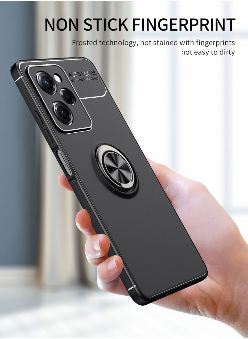 X-level - Xiaomi Redmi Note 12 Pro 5G/Poco X5 Pro 5G Case Cover Built-in 360° Rotate Ring Durable Camera len Shockproof Kickstand Phone Holder Protective shell Anti-drop Comfortable touch Accessory - Image 1