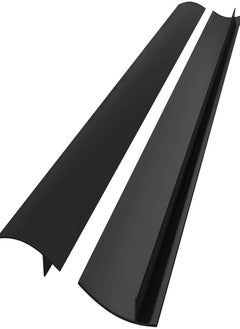 Oasisgalore 21 Inches Black Gap Filler Kitchen Adjustable Silicone Gap Cover for Stove Counter - Kitchen Stove Heat Resistant Cover Easy Clean  - Image 1