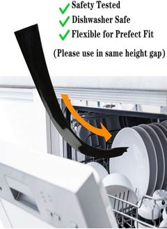 Oasisgalore 21 Inches Black Gap Filler Kitchen Adjustable Silicone Gap Cover for Stove Counter - Kitchen Stove Heat Resistant Cover Easy Clean  - Image 4