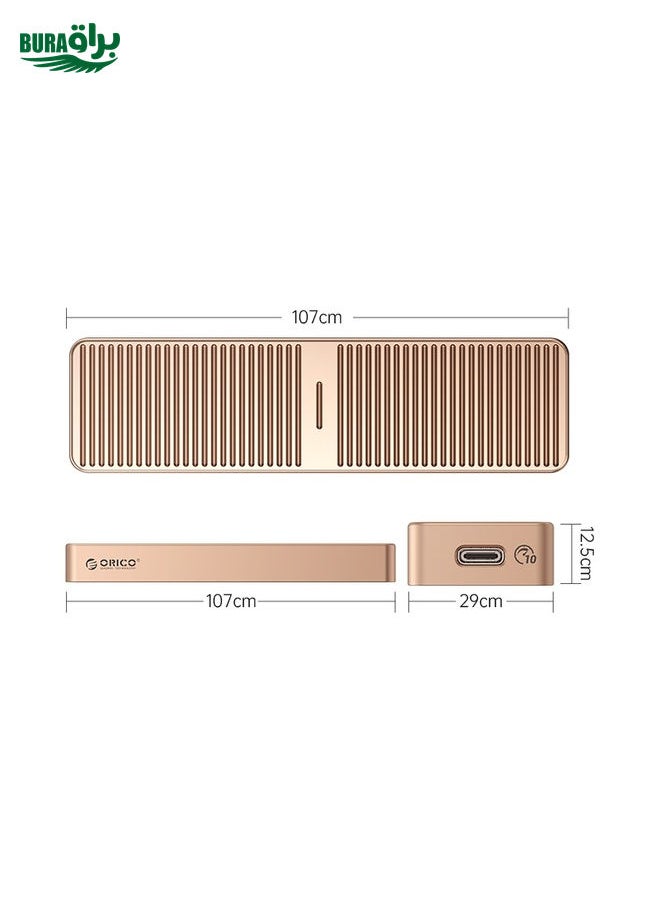 ORICO M222C3-G2-RG USB3.1 Gen2 Type-C 10Gbps M.2 NVMe SSD Enclosure(Gold)