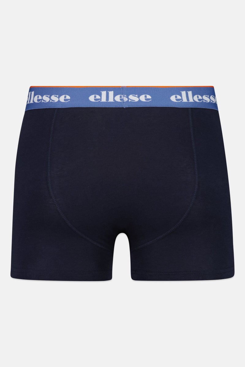 Ellesse Men 3 Pieces Brand Logo Trunks, Multicolor - Image 3