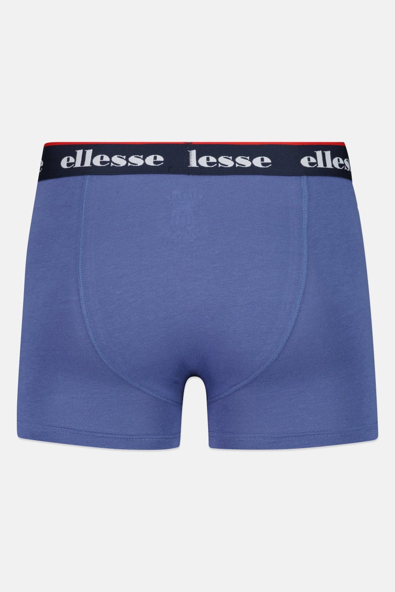 Ellesse Men 3 Pieces Brand Logo Trunks, Multicolor - Image 2