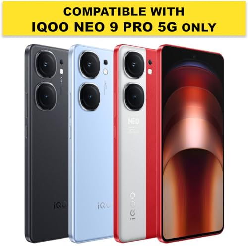 RIGGEAR Shockproof Sleek Hybrid Armor Back Cover Case Compatible with iQOO Neo 9 Pro 5G (Clear PC + Black TPU Bumper) - Image 2