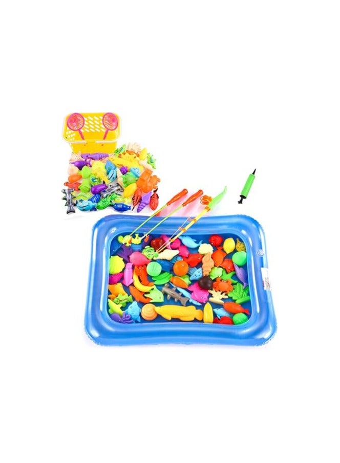HAVEN Kids Fishing Game – Magnetic Fish Playset with Pool & Inflator, 50-Piece Set - Image 2