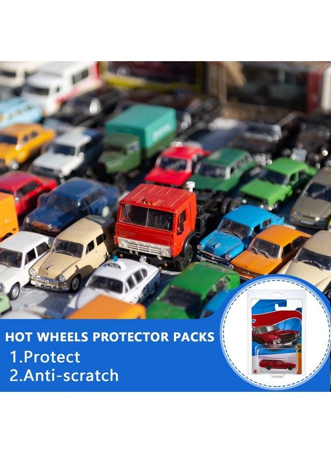 Tatuo 24 قطعة من عبوات الحماية المتوافقة مع نماذج سيارات Hot Wheels، أغطية بلاستيكية شفافة مصبوبة للسيارات، 7.5 × 5 × 2 بوصة  - Image 5