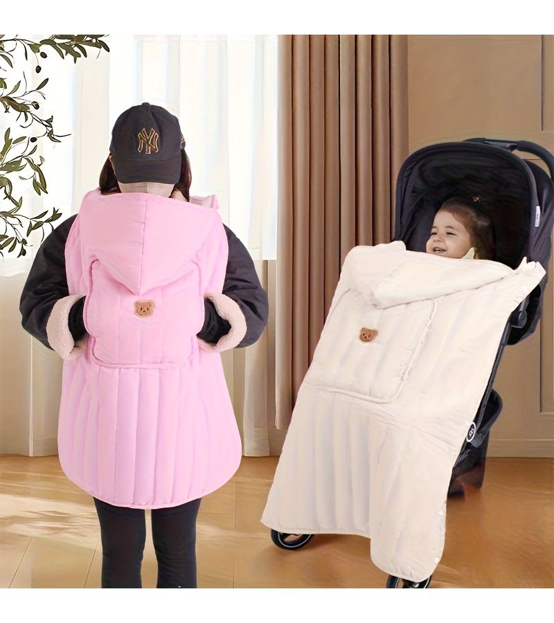 Baby Stroller Blanket Winter Warm Windproof Cape For Outdoor Outings - Image 1