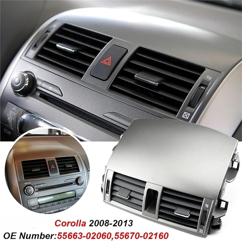غطاية شبكة لوحة مخرج تهوية تكييف هواء السيارة لتويوتا كورولا ألتيس E15 2007-2013 النوع A - Image 4