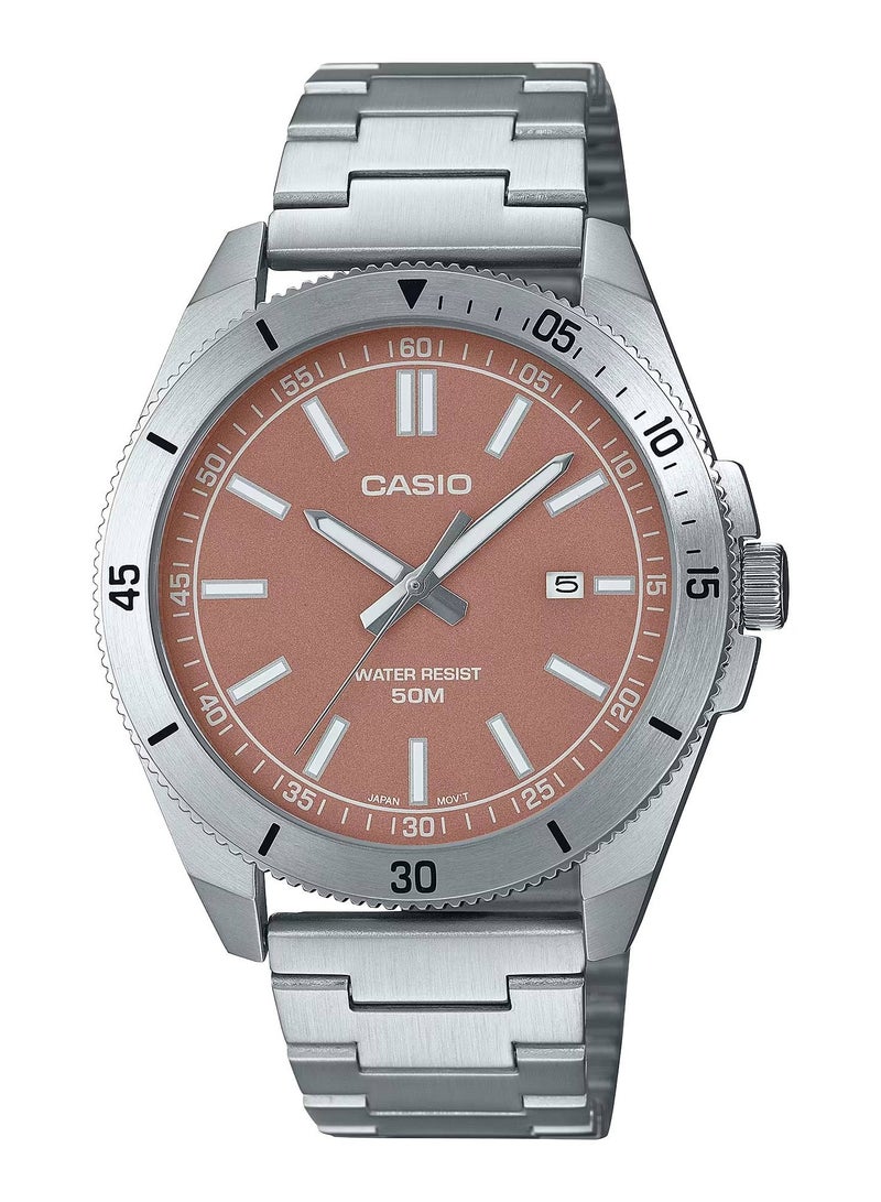 CASIO Men's Analog Quartz Stainless Steel Watch MTP-B155D-5EV - Image 1