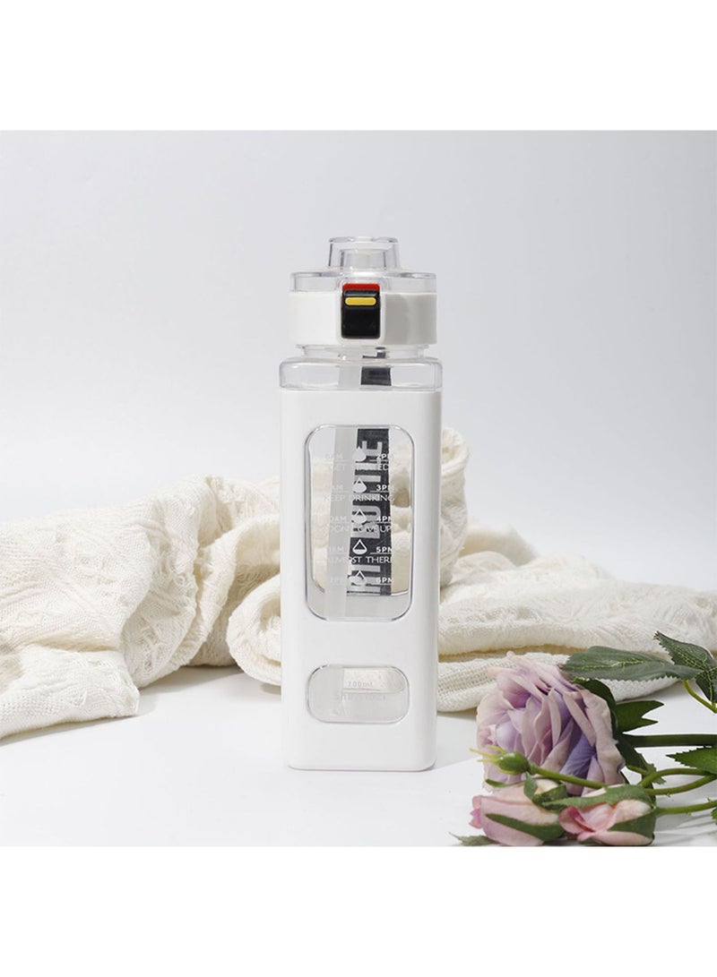 Water Bottles with Times to Drink and Straw Motivational Water Bottle with Time Marker Leakproof & BPA Free Drinking Sports Water Bottle for Fitness, Gym & Outdoor - Image 2