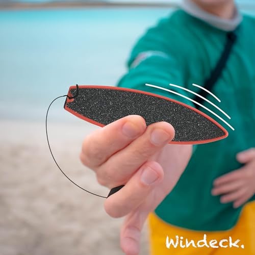Windeck Finger Surfboard – Red Shred Mini Finger Board Surf Toy for Kids & Skaters | Hand Surfboard with Grip Tape & Leash | Ride Wind from Car Window or Imagination | Fun Travel Gift for Surf Fans - Image 3