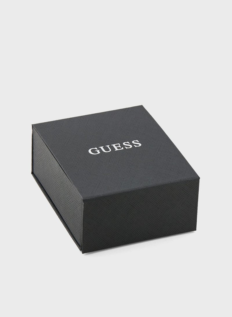 GUESS Casual Leather Round Screw Jack Bracelet - Image 4