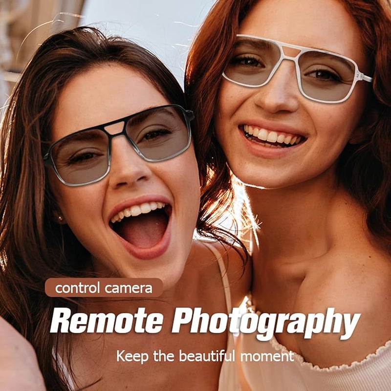 Blue Photochromic Smart AI Glasses with Bluetooth Speakers for Men and Women - Image 5