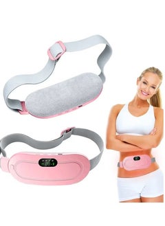 LIMOS Menstrual Heating Pad, Electric Cordless Heated Waist Belt,Fast Heating Pad with 3 Heat Levels and 3 Vibration Massage Modes, Menstrual/Period, Back or Belly Pain Relief for Women or Girl  - Image 1