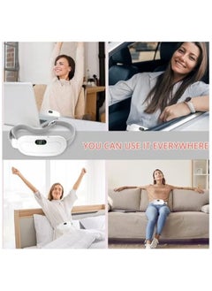 LIMOS Menstrual Heating Pad, Electric Cordless Heated Waist Belt,Fast Heating Pad with 3 Heat Levels and 3 Vibration Massage Modes, Menstrual/Period, Back or Belly Pain Relief for Women or Girl  - Image 3