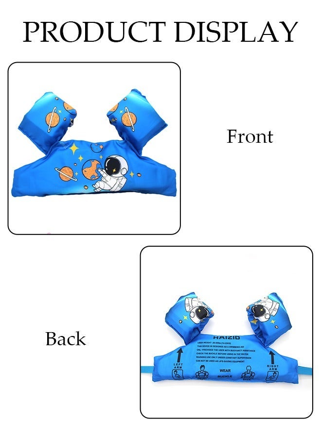 DUNISO Swimming Vest for Kids, Inflatable Floating Sleeve Swim Arm Band Cartoon Swimming Wings Pool Float Vests Sleeves Shoulder Straps Arm Floaties for Children Learn to Swim Training Equipment - Image 5