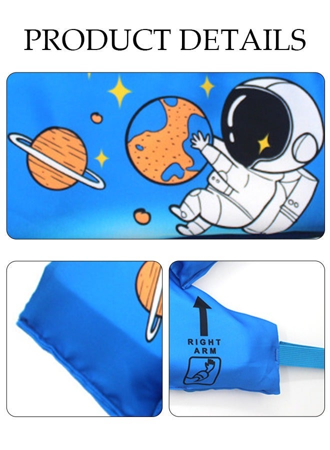 DUNISO Swimming Vest for Kids, Inflatable Floating Sleeve Swim Arm Band Cartoon Swimming Wings Pool Float Vests Sleeves Shoulder Straps Arm Floaties for Children Learn to Swim Training Equipment - Image 2