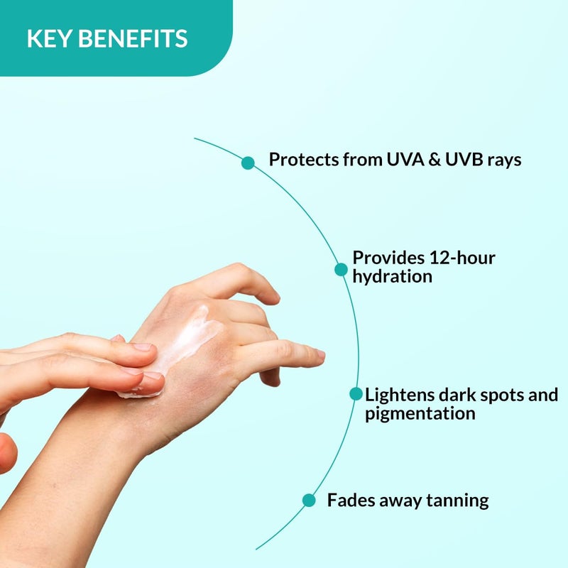 FIXDERMA كريم اليدين المشرق من فيكسرما للنساء والرجال مرطب يدين كريم حمض كوجيك كريم لليدين الجافة والخشنة كريم لليدين الحكة كريم يدين مع SPF 50 لجميع أنواع البشرة 30 جرام - Image 4